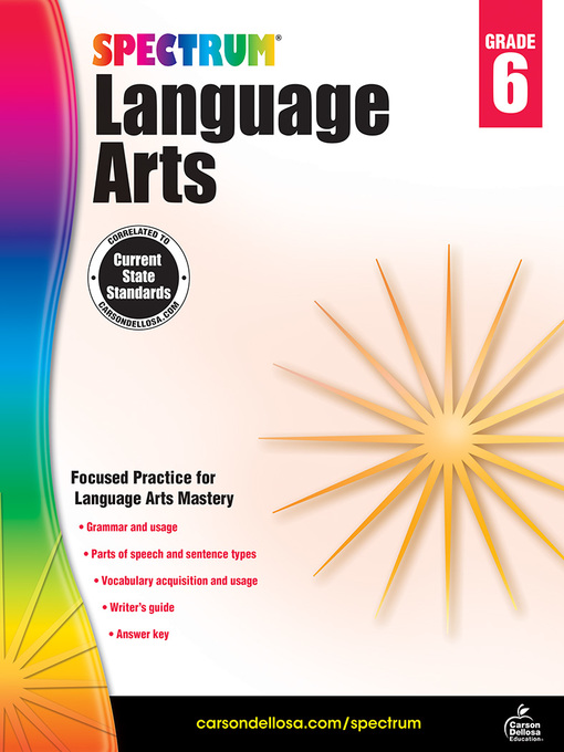 Title details for Spectrum Language Arts, Grade 6 by Spectrum - Available